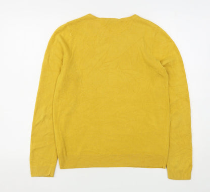 Womens UK Size 12 Matalan Yellow Pullover Jumper