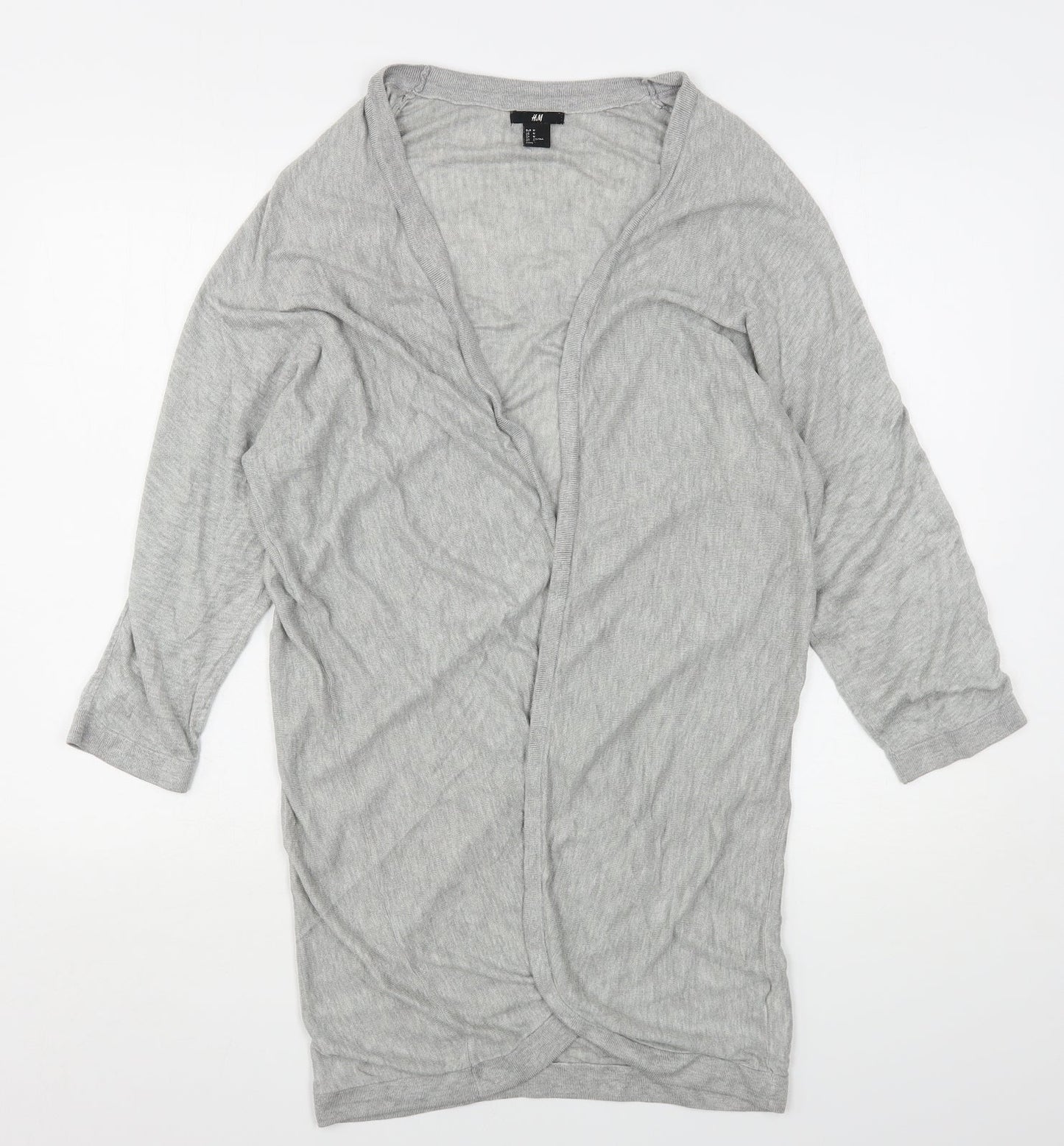 Womens UK Size M H&M Grey Cardigan Jumper
