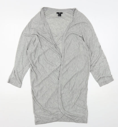 Womens UK Size M H&M Grey Cardigan Jumper