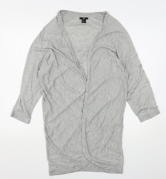 Womens UK Size M H&M Grey Cardigan Jumper
