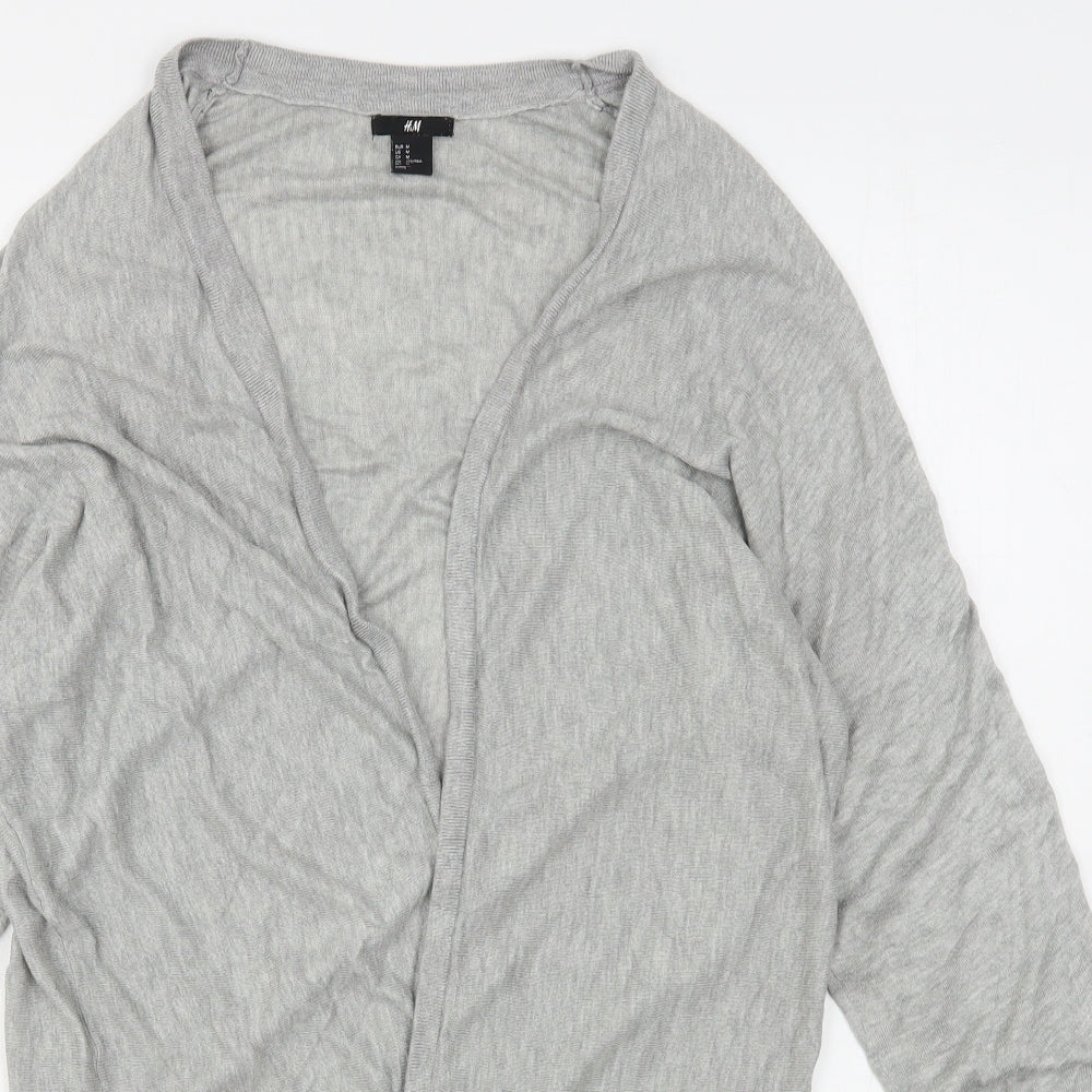 Womens UK Size M H&M Grey Cardigan Jumper