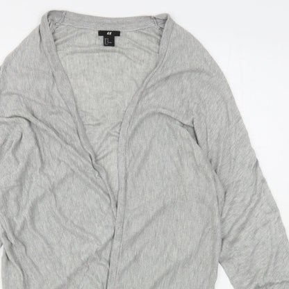 Womens UK Size M H&M Grey Cardigan Jumper
