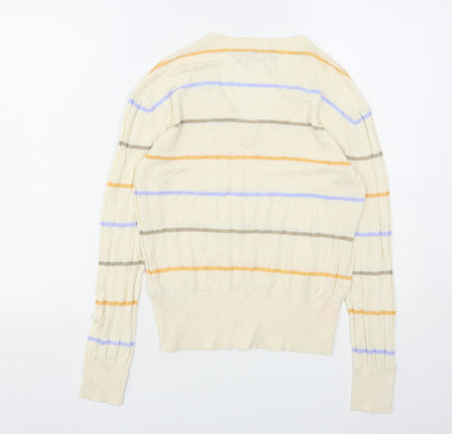 Womens UK Size S Marks and Spencer Beige Pullover Jumper