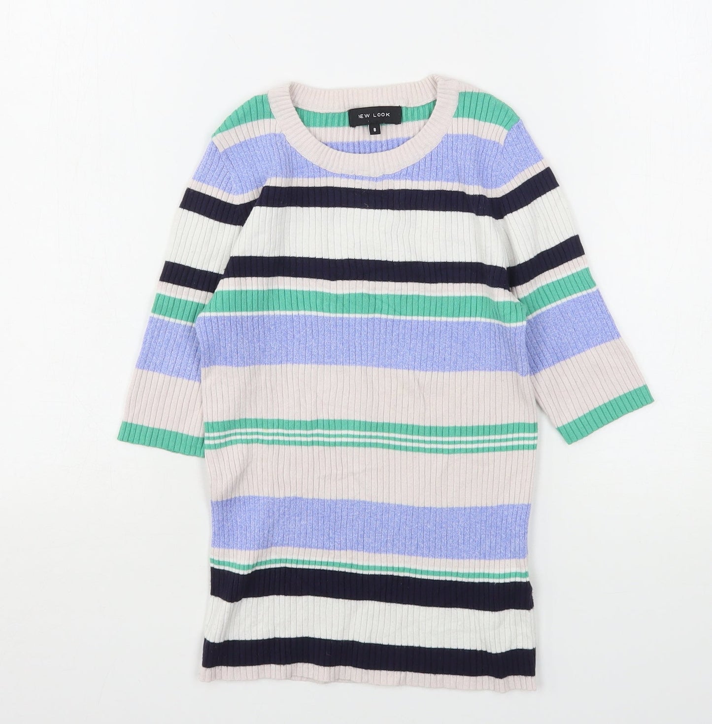 Womens UK Size 8 New Look Multicoloured Pullover Jumper
