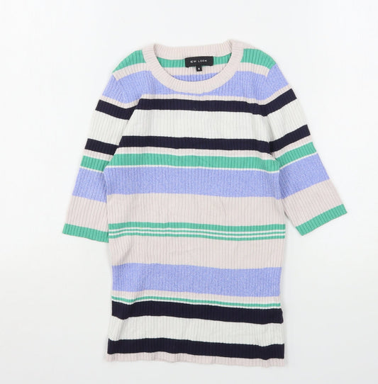 Womens UK Size 8 New Look Multicoloured Pullover Jumper