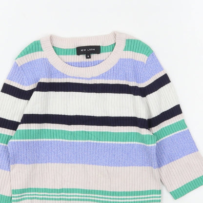 Womens UK Size 8 New Look Multicoloured Pullover Jumper