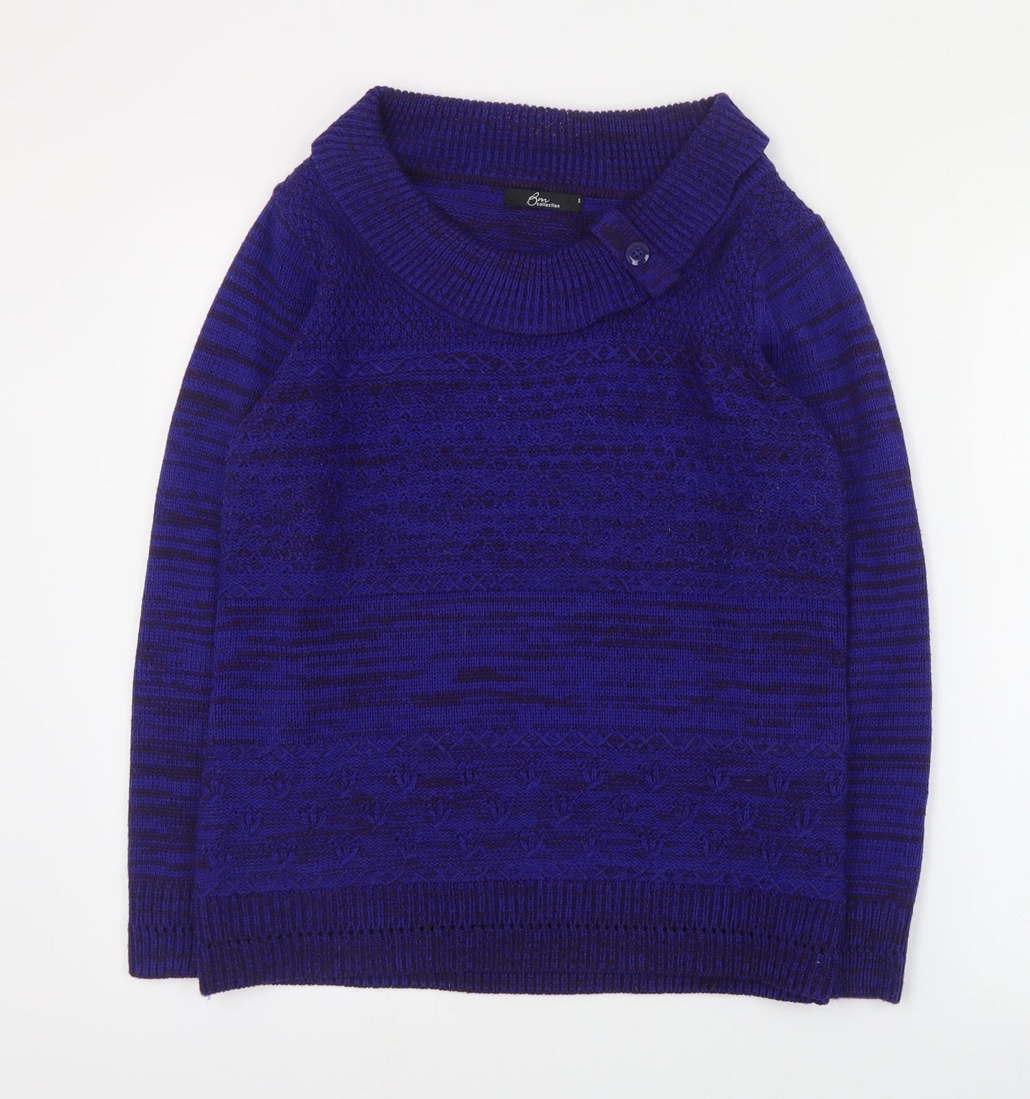 Womens UK Size S Bonmarché Blue Pullover Jumper