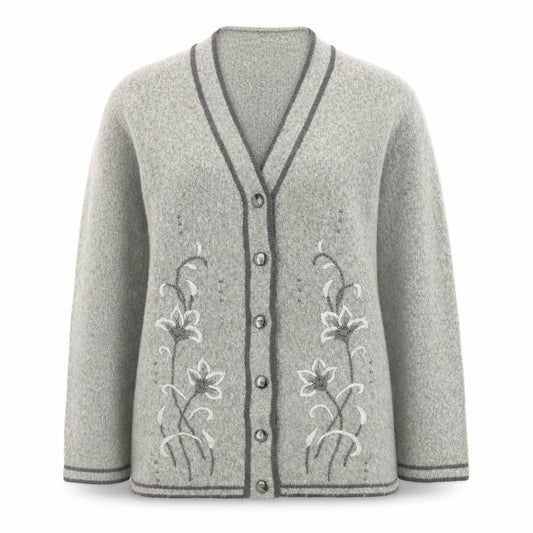 Womens UK Size S Roman Grey Cardigan Jumper