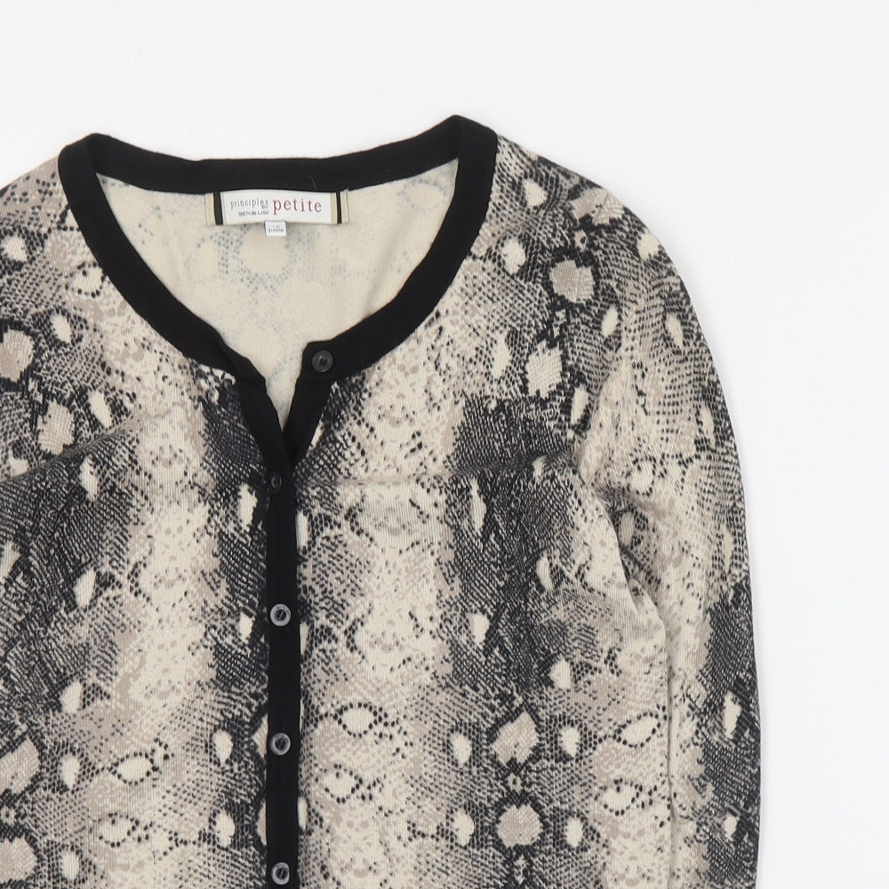 Womens UK Size 10 Principles Beige Cardigan Jumper