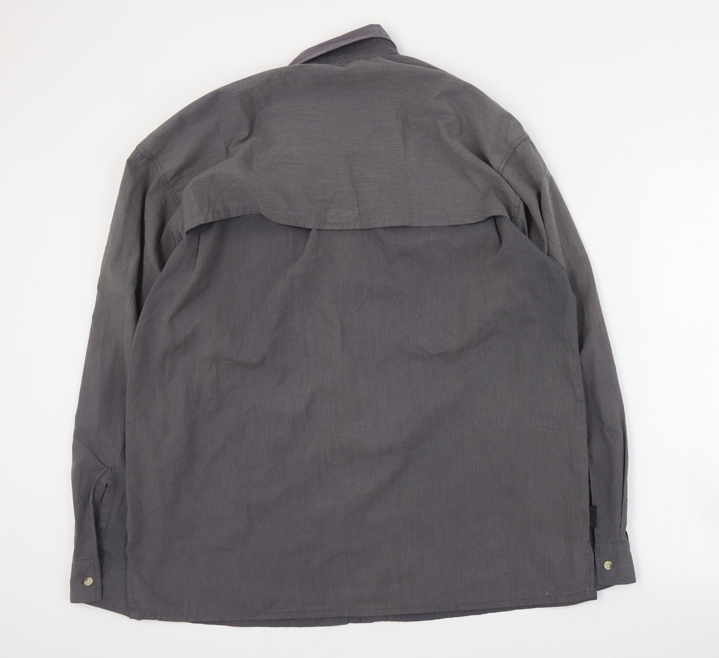 Mens UK Size L Mountain Craft Grey  Button-Up Long Sleeve Casual Shirt