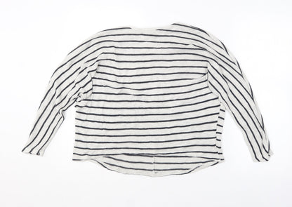 Womens UK Size S New Look White Pullover Jumper