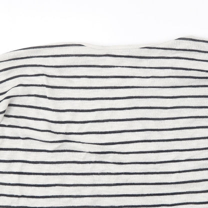 Womens UK Size S New Look White Pullover Jumper