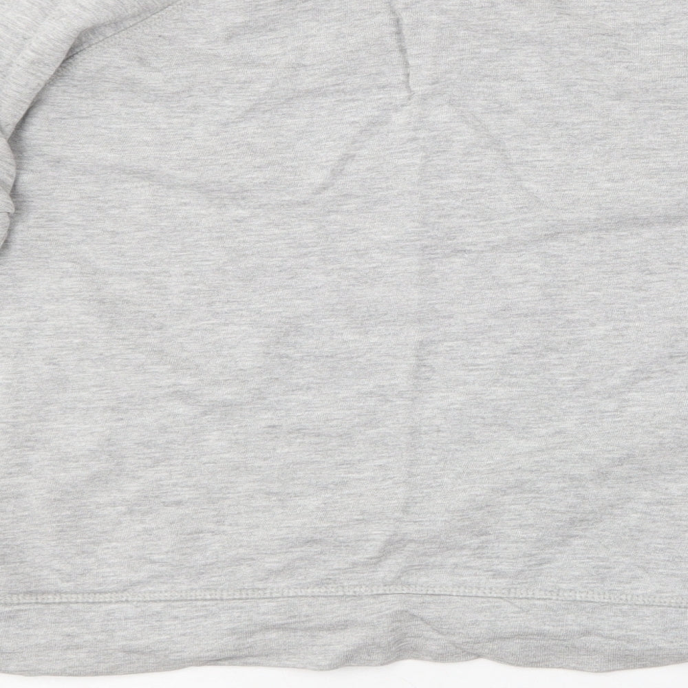 TU Womens Grey Round Neck  Cotton Pullover Jumper Size 8