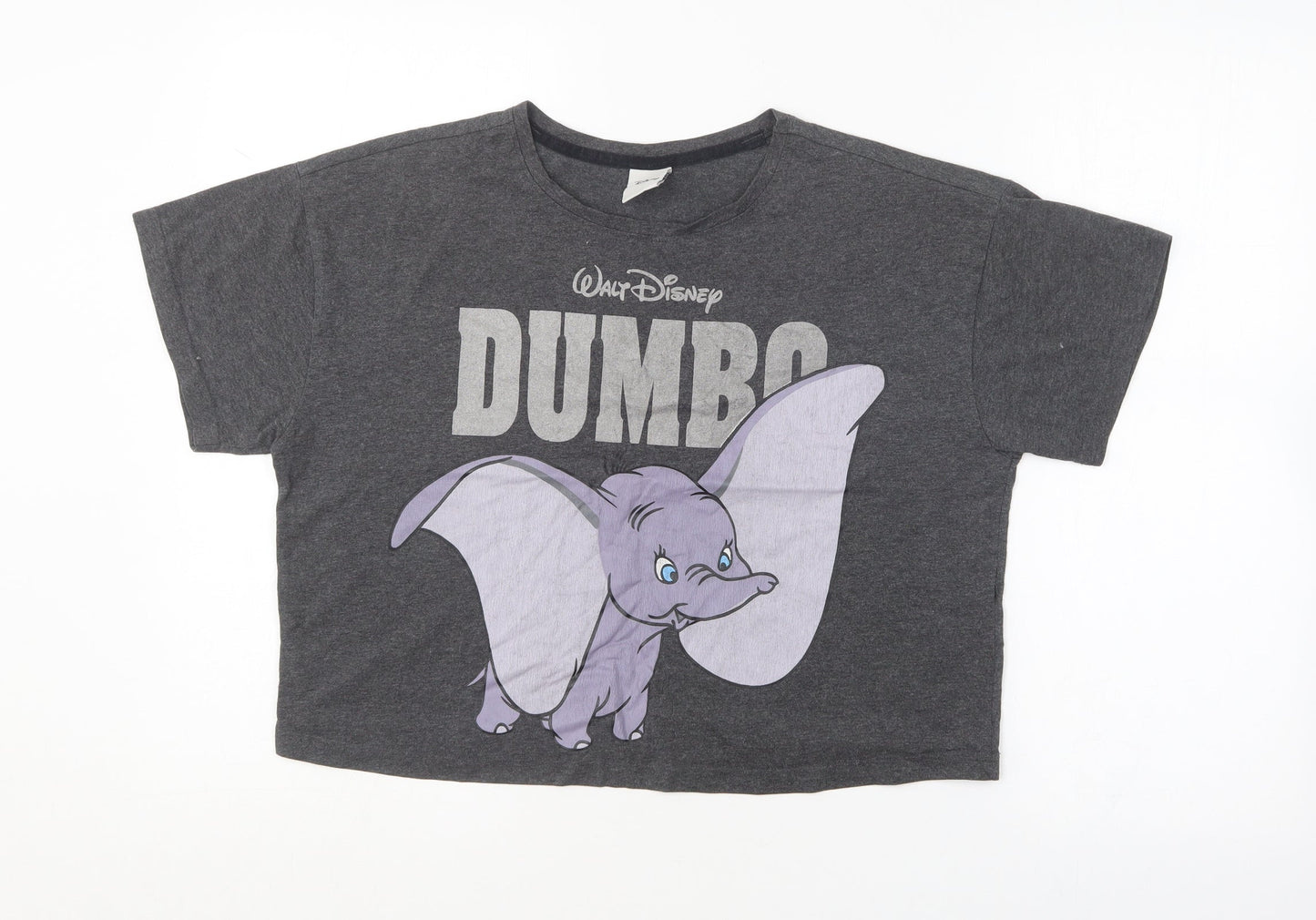 Womens UK Size S New Look Grey Basic T-Shirt