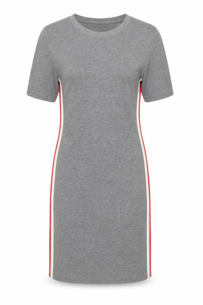 H&M Womens Grey  Polyester Bodycon  Size 42  Round Neck