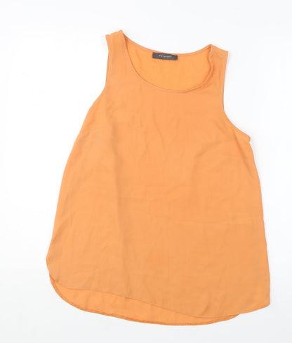 Primark Womens Orange  Polyester Basic Blouse Size 8 Square Neck
