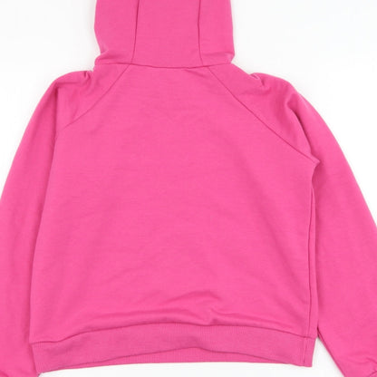Very Girls Pink  Polyester Pullover Hoodie Size 9 Years  Pullover - Slogan