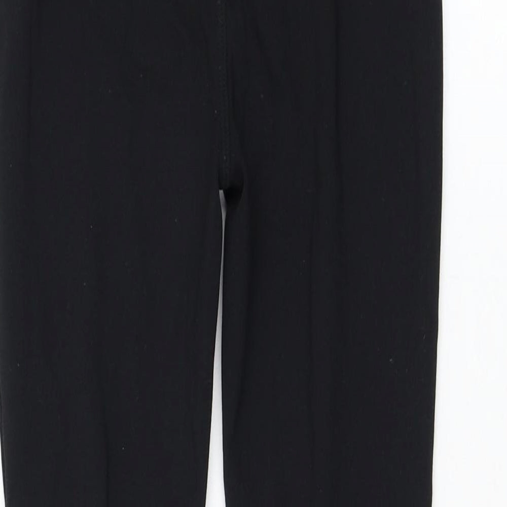 Dunnes Stores Girls Black  Polyester Jogger Trousers Size 9 Months  Regular Pullover - Leggings, Mesh accent