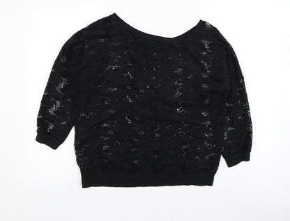Womens UK Size 12 Atmosphere Black Pullover Jumper