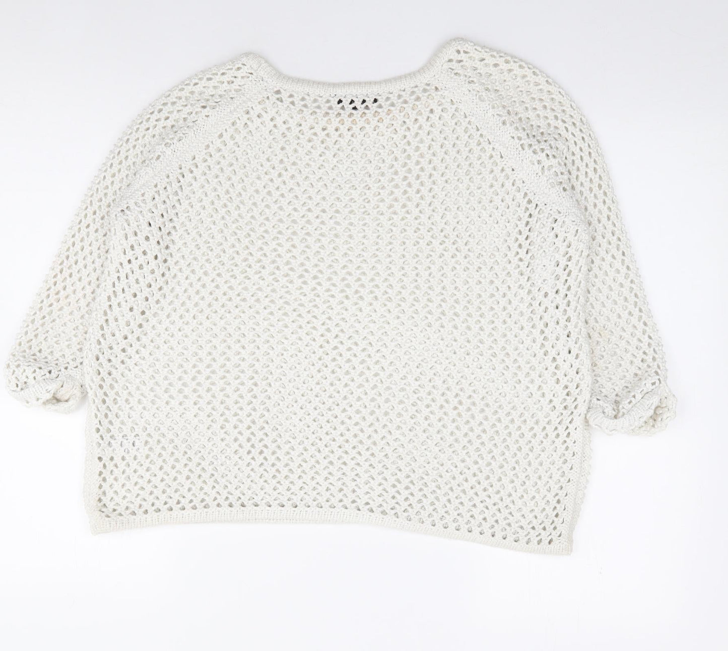 Womens UK Size 8 Topshop Ivory Pullover Jumper