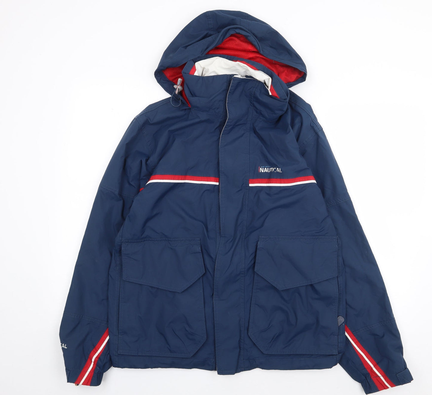 Mens UK Size S gti Gentini Nautical Blue Rain Coat