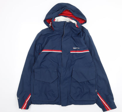 Mens UK Size S gti Gentini Nautical Blue Rain Coat