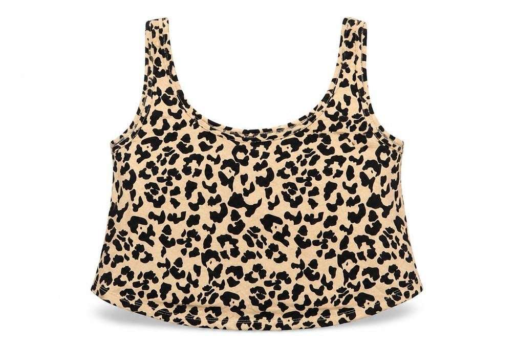 Womens UK Size M Primark Brown Cropped Tank
