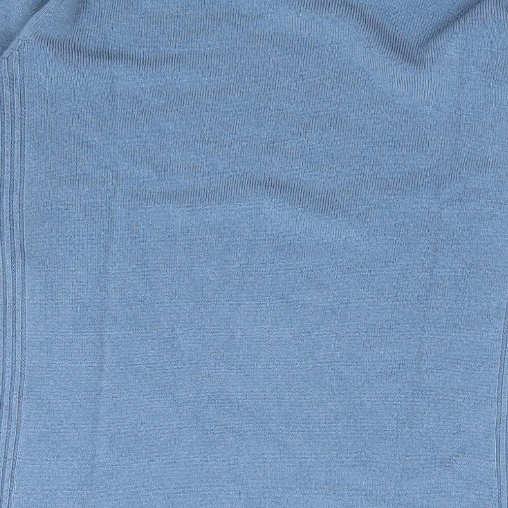 M&Co Boys Blue V-Neck  Acrylic Pullover Jumper Size 8-9 Years  Pullover - School Wear