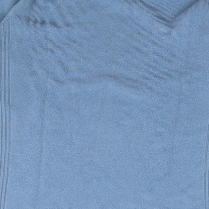 M&Co Boys Blue V-Neck  Acrylic Pullover Jumper Size 8-9 Years  Pullover - School Wear