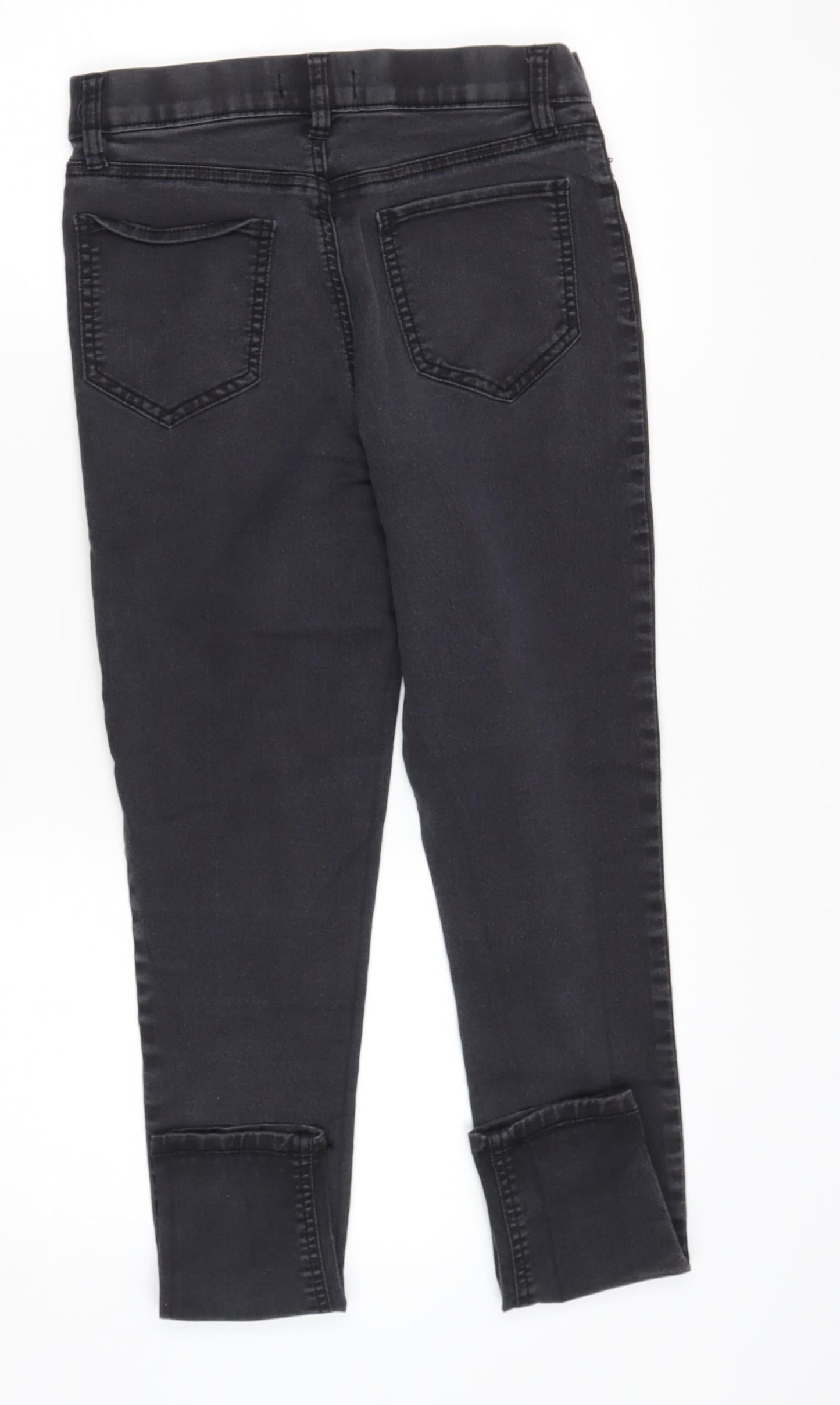 TESCO Womens Black  Cotton Skinny Jeans Size 10 L26 in Regular