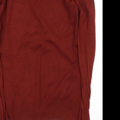 Womens UK Size M Preworn Brown Pullover Jumper