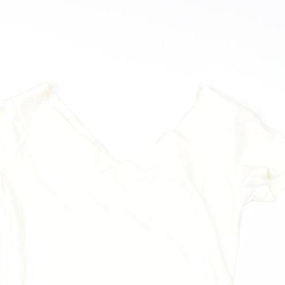Womens UK Size S Preworn White Basic Blouse