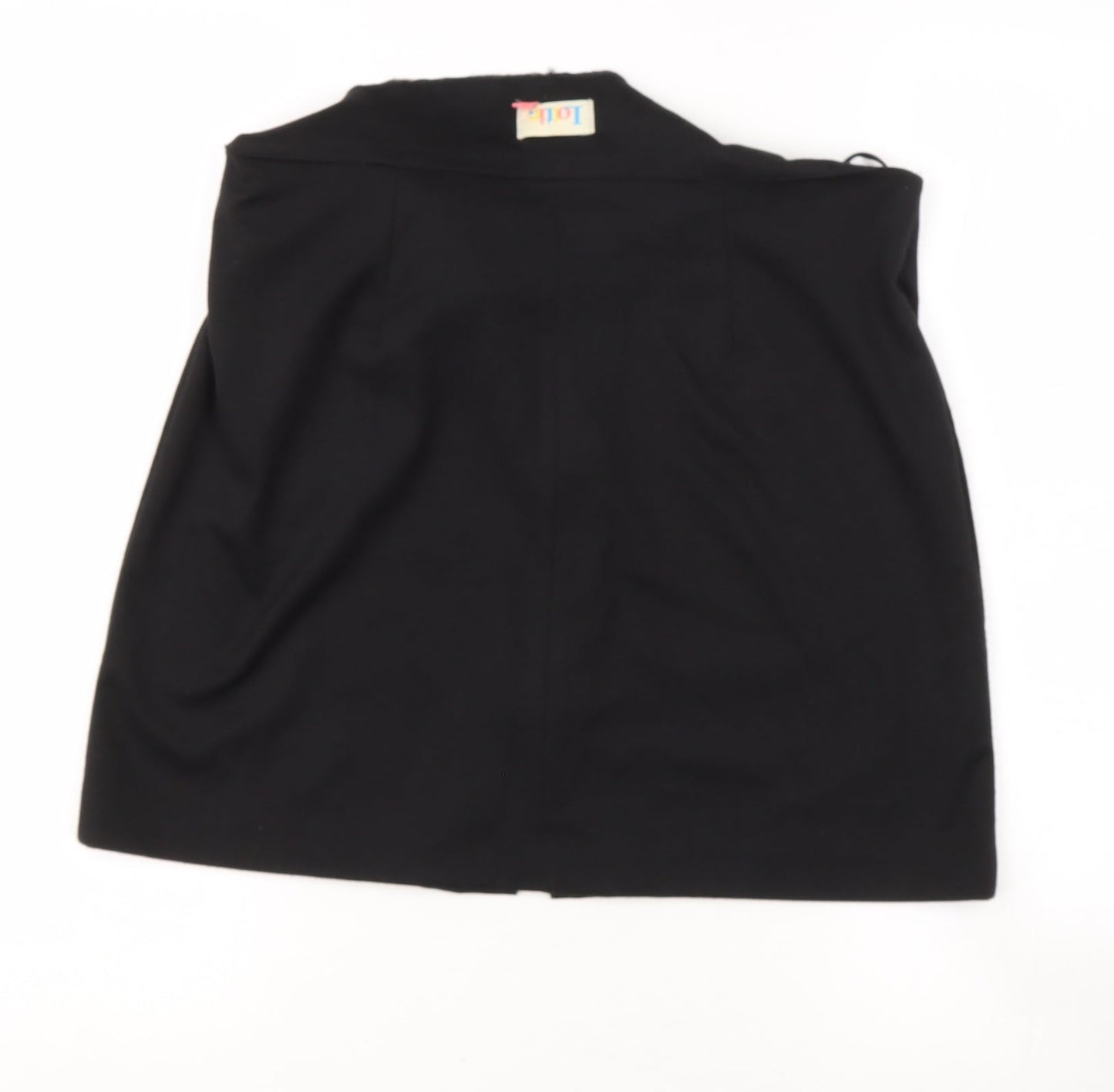 lottie Womens Black  Polyester A-Line Skirt Size 12