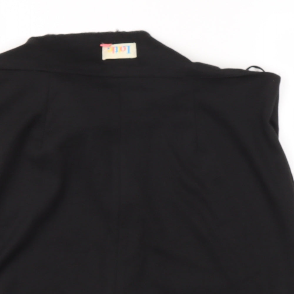 lottie Womens Black  Polyester A-Line Skirt Size 12