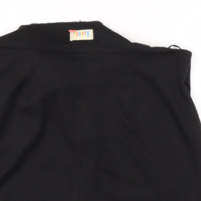 lottie Womens Black  Polyester A-Line Skirt Size 12