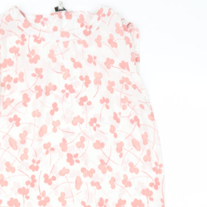 Womens UK Size 8 NEXT Pink Basic Blouse