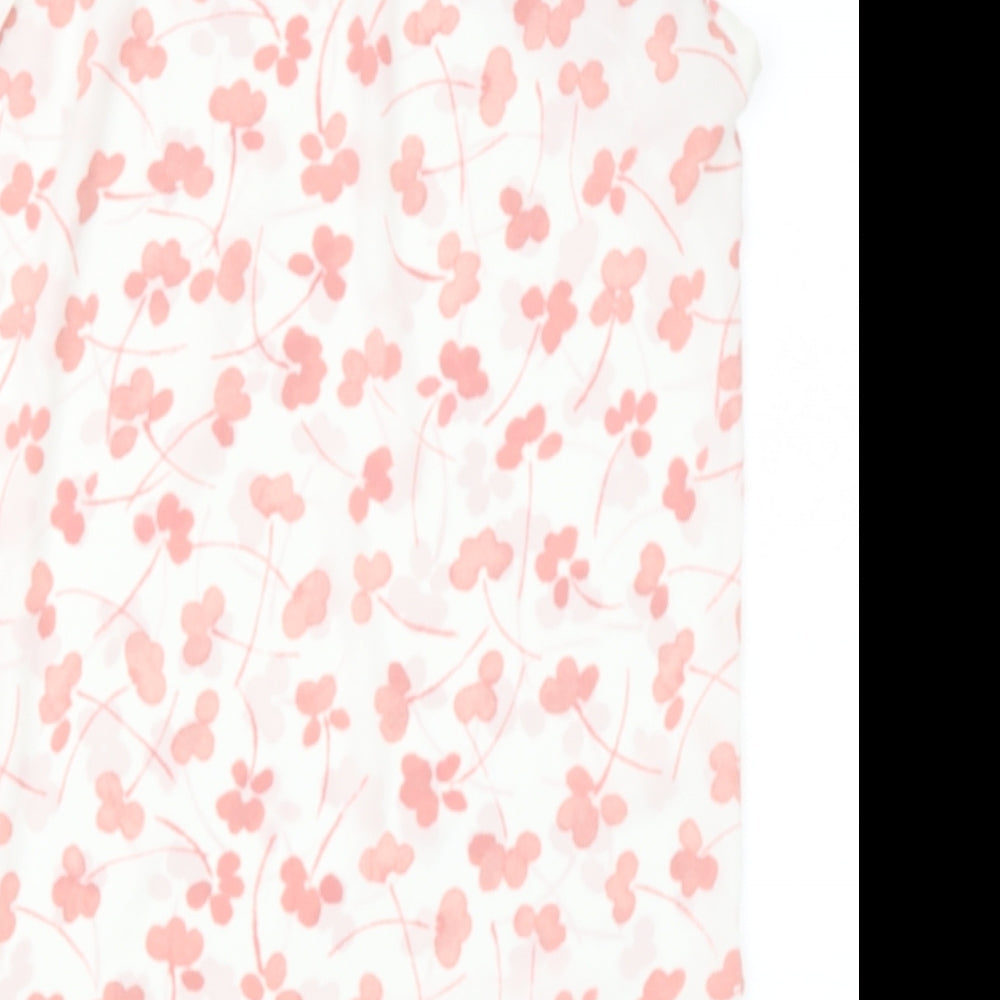 Womens UK Size 8 NEXT Pink Basic Blouse