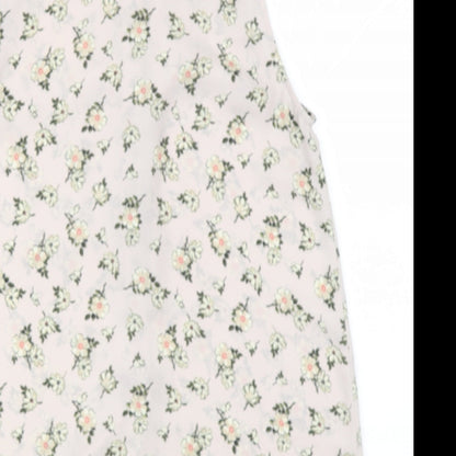 newlook Womens Multicoloured Floral Polyester Basic Blouse Size 8 Collared