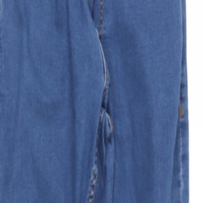 denim & co Womens Blue  Cotton Blend Jegging Jeans Size S L30 in Slim
