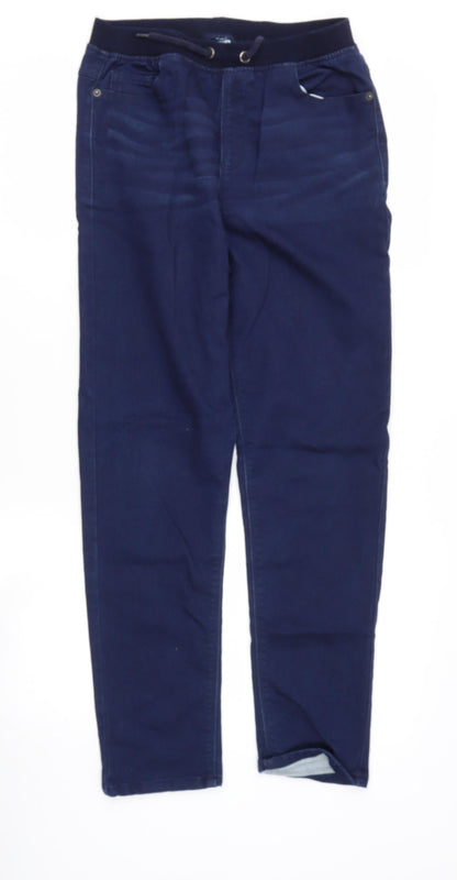 Womens UK Size M Dunnes Stores Regular Fit Harem Blue Trousers
