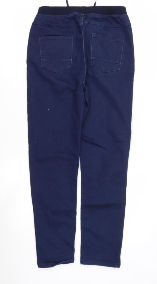 Womens UK Size M Dunnes Stores Regular Fit Harem Blue Trousers