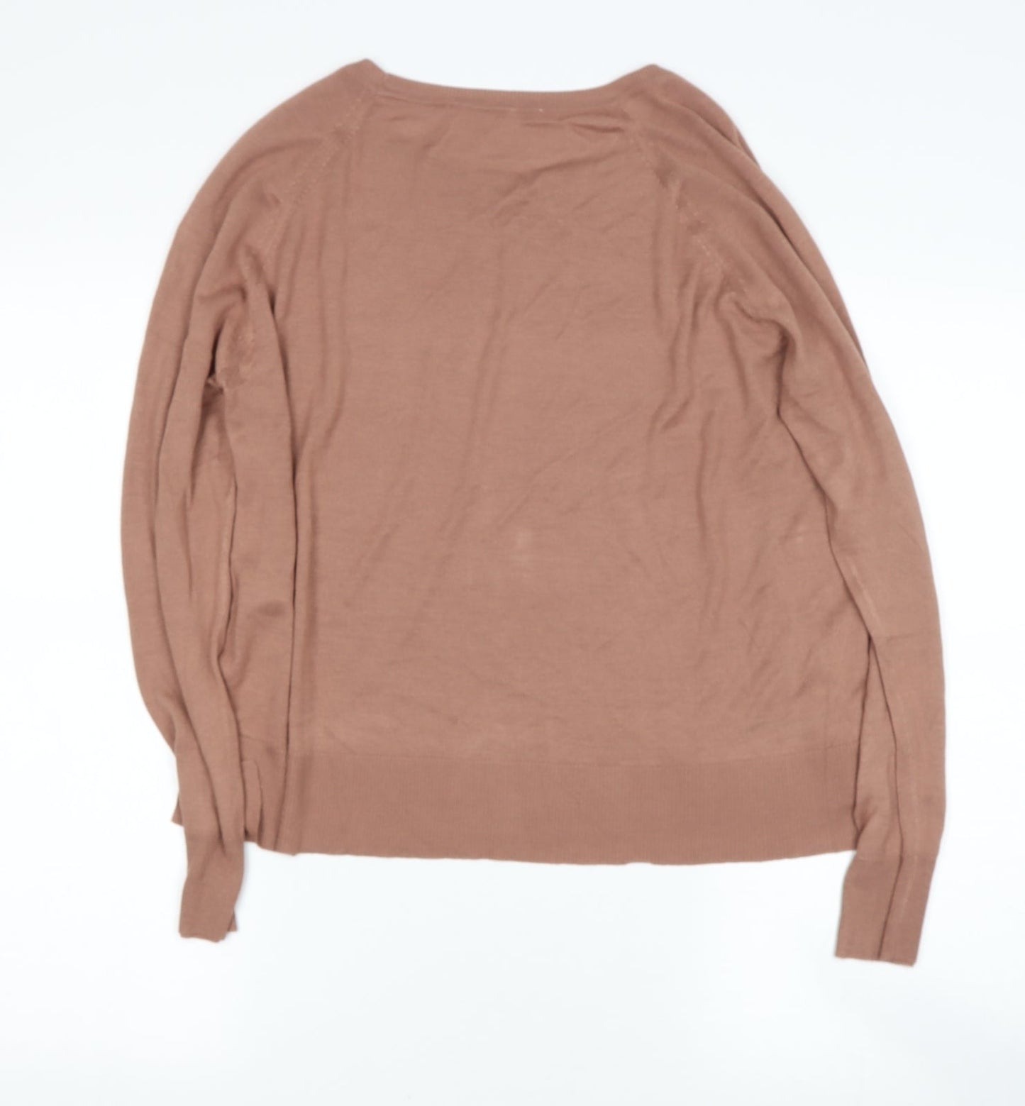 Womens UK Size M Preworn Beige Pullover Jumper
