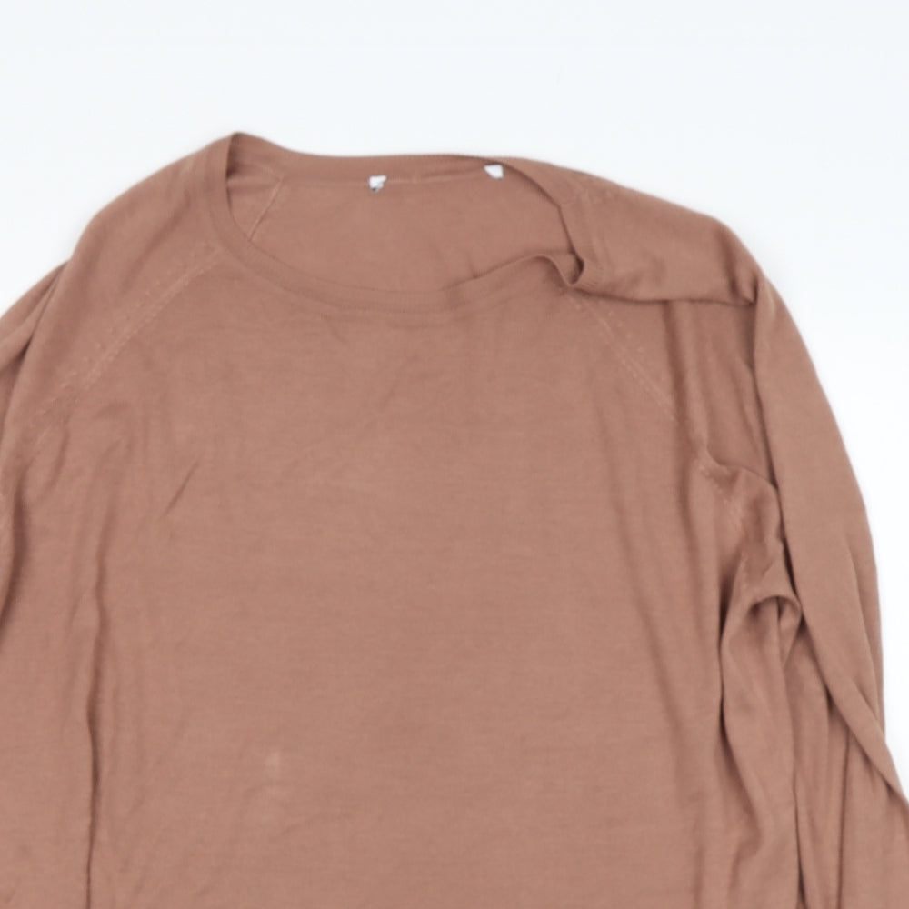 Womens UK Size M Preworn Beige Pullover Jumper