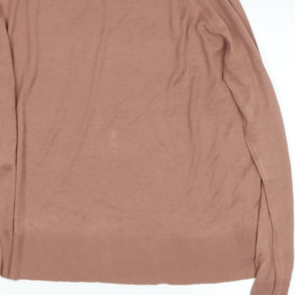 Womens UK Size M Preworn Beige Pullover Jumper
