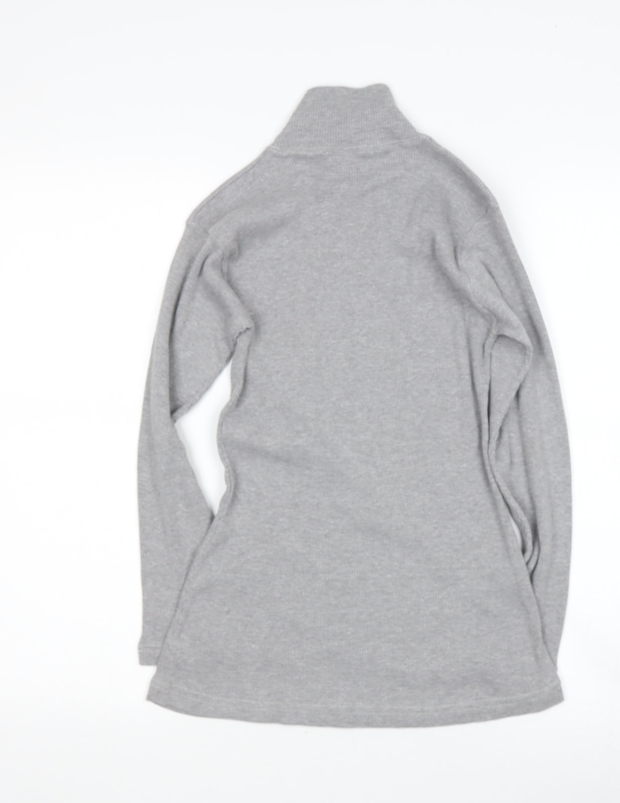 Sasha Girls Grey High Neck  Cotton Henley Jumper Size 15 Years