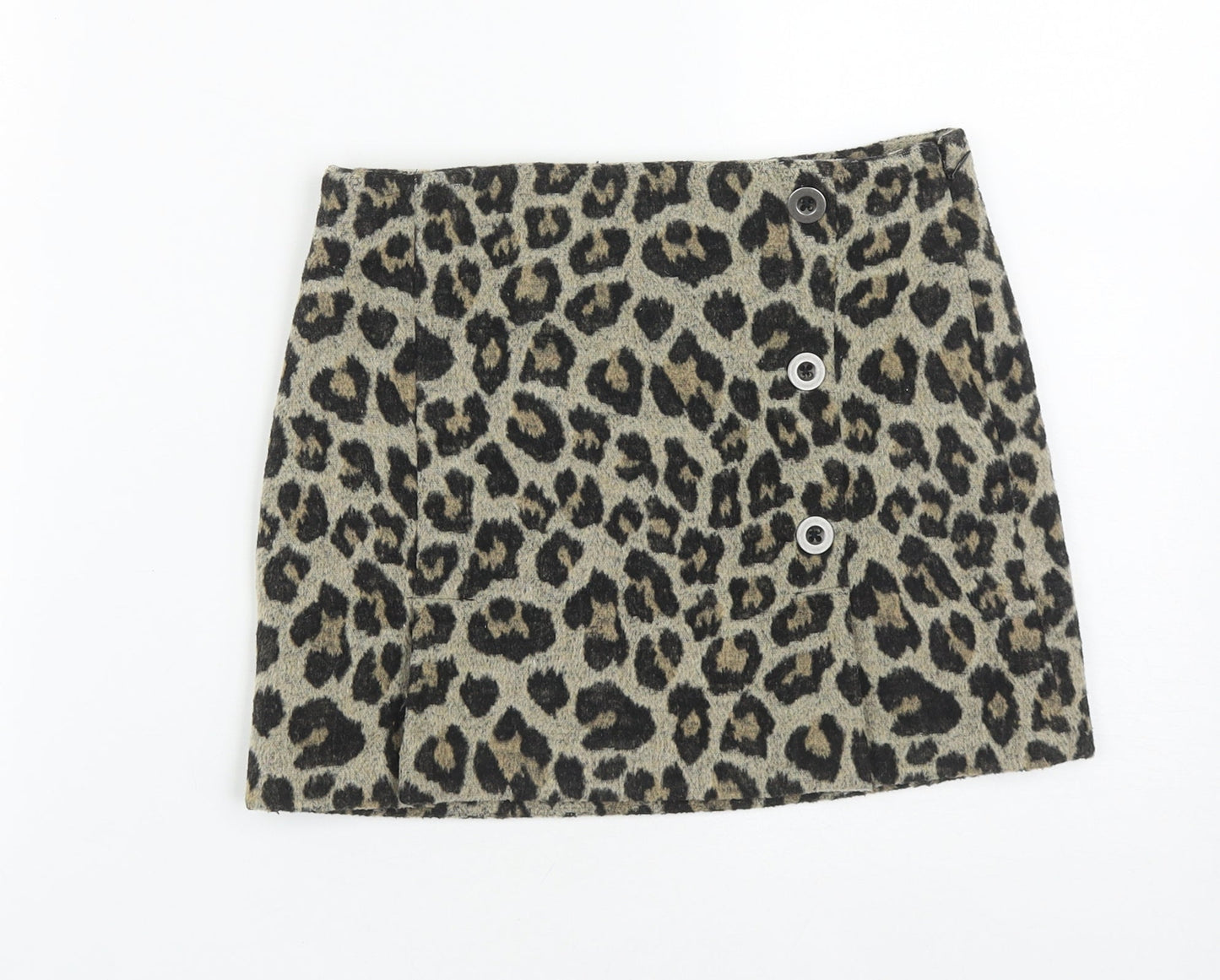 NEXT Girls Multicoloured Animal Print Polyester A-Line Skirt Size 9 Years  Regular Zip