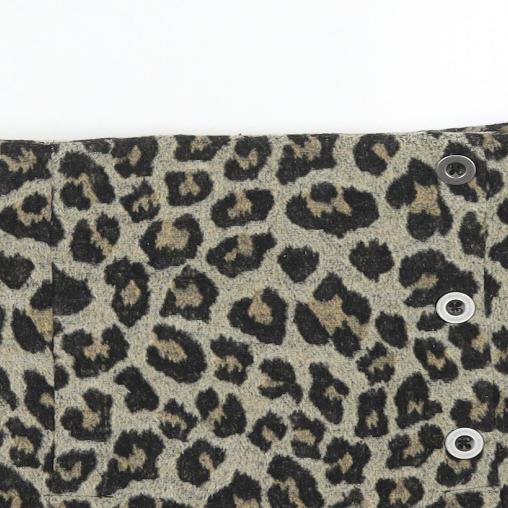 NEXT Girls Multicoloured Animal Print Polyester A-Line Skirt Size 9 Years  Regular Zip