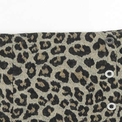 NEXT Girls Multicoloured Animal Print Polyester A-Line Skirt Size 9 Years  Regular Zip