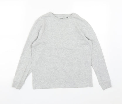 Next Boys Grey  Cotton Pullover Sweatshirt Size 11 Years