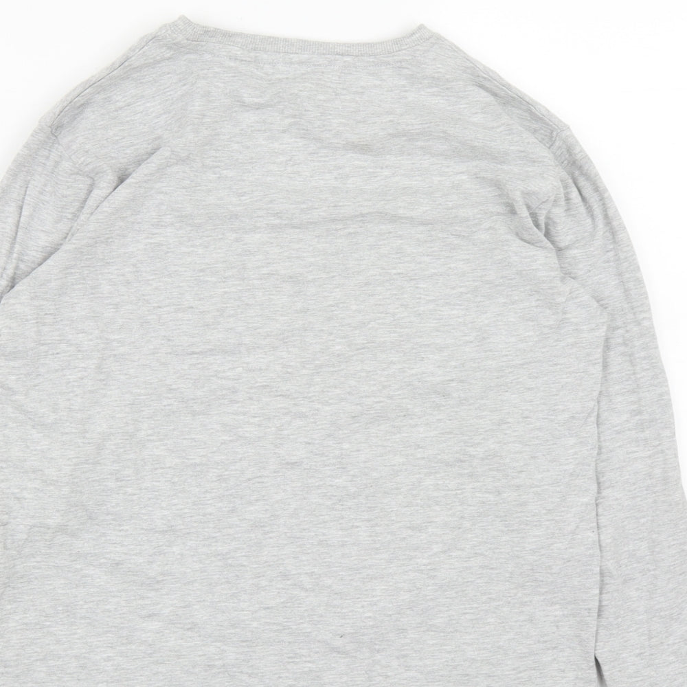 Next Boys Grey  Cotton Pullover Sweatshirt Size 11 Years